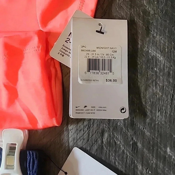 NIKE 2 PIECE SET MIDNIGHT NAVY SIZE 12M - Picture 4 of 4